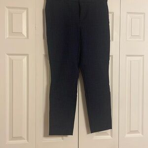 Black and blue houndstooth pixie pants from Old Navy. Great for work and play.